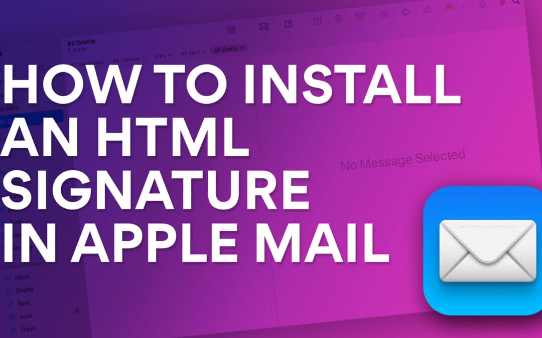 How to install an HTML email signature in Apple Mail