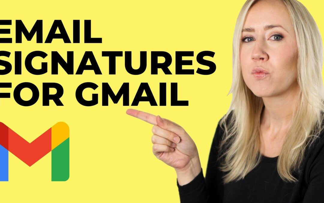 Email Signatures For Gmail // No HTML!