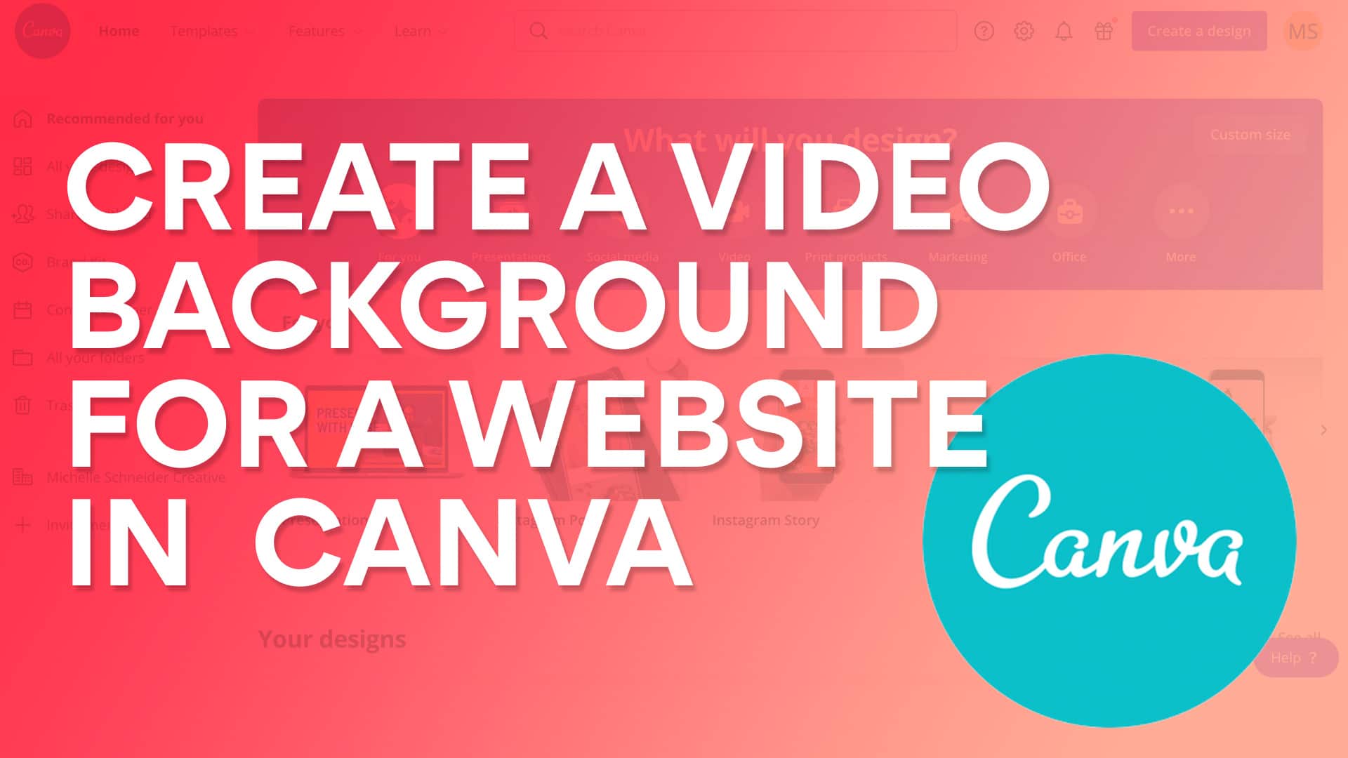 Canva How To Make A Video